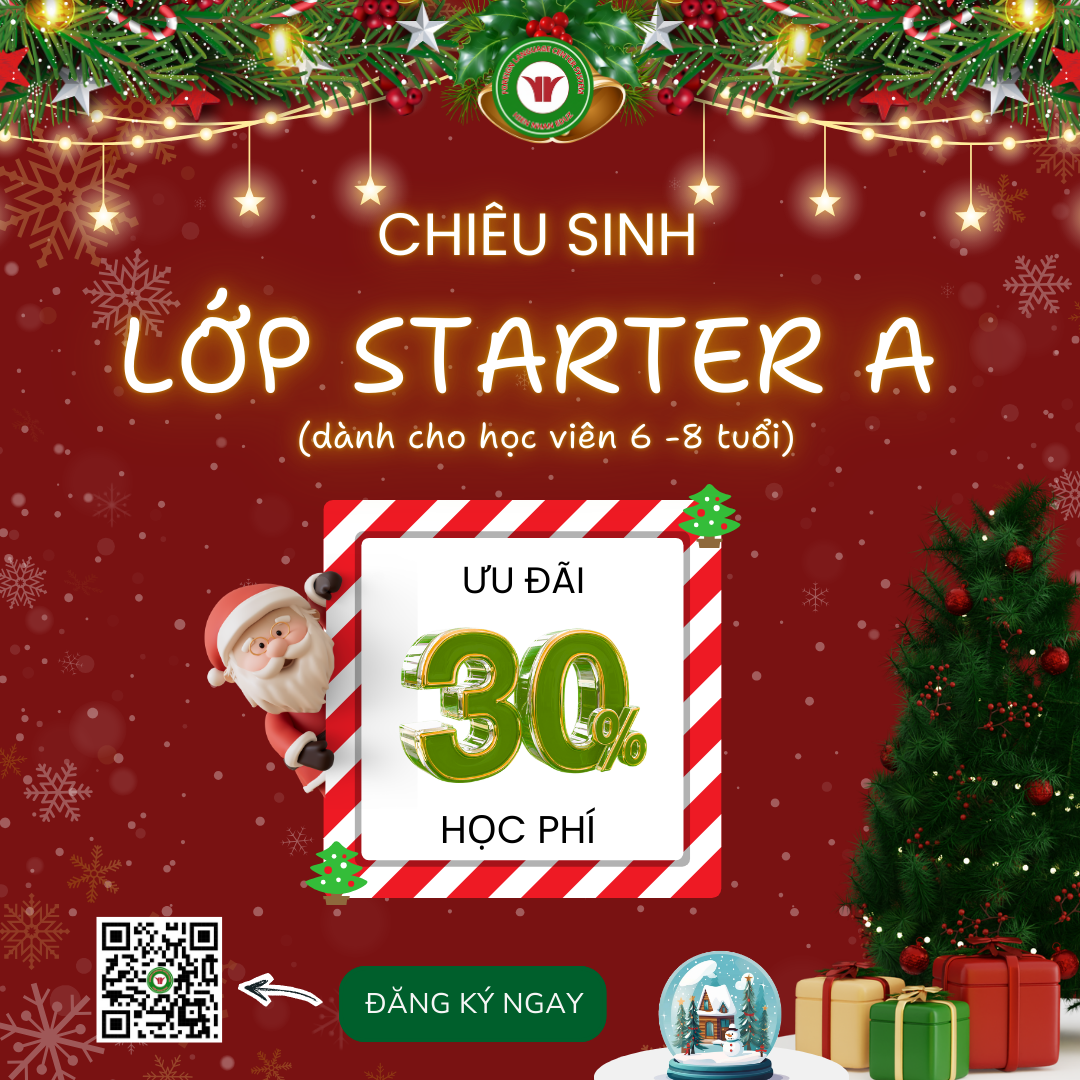 Tuyển Sinh Lớp Starters A - Cơ Sở Tây Bắc